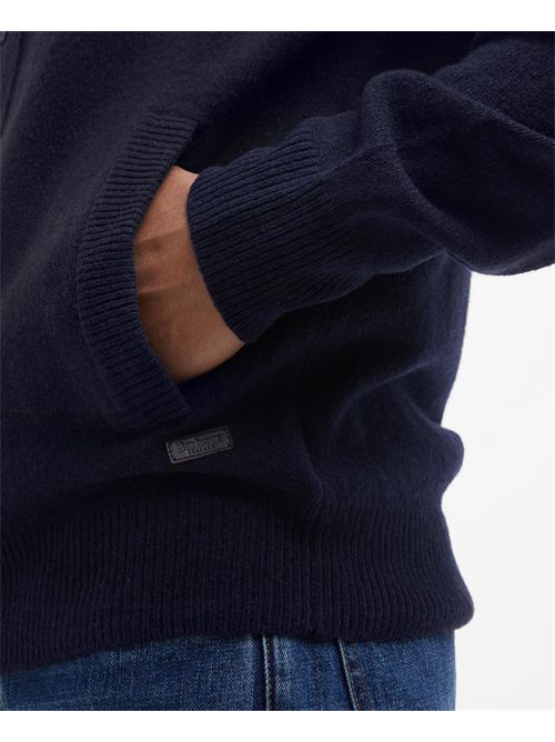 Maglione con zip Patch BARBOUR | MKN0731MKN/NY91